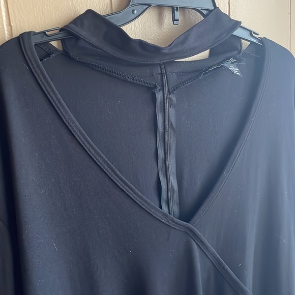 Rouge Asymetrical V-Neck Dress - Picture 8 of 8